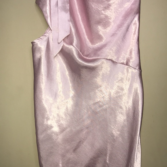 TOPSHOP Satin One Shoulder Dress - Picture 6 of 10